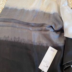 Eileen Fisher silk scarf new! 72 x 21, lovely gift